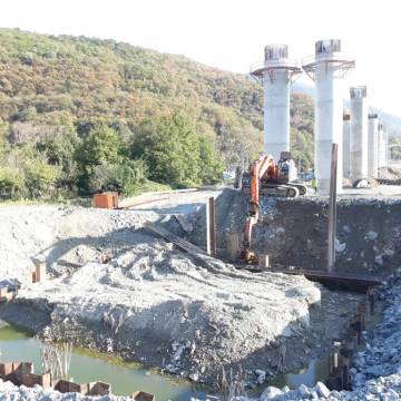 YHT  Yüksek Hızlı Tren Sapanca Doğançay Tünel Ayağı Köprü Viyadük Yapımı Sakarya