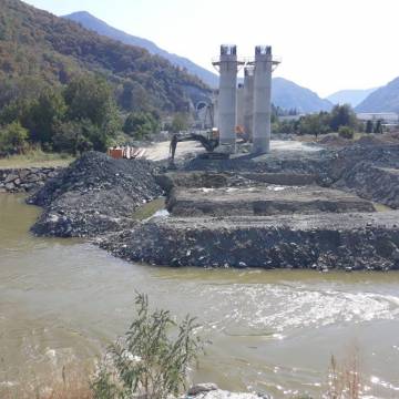 YHT  Yüksek Hızlı Tren Sapanca Doğançay Tünel Ayağı Köprü Viyadük Yapımı Sakarya